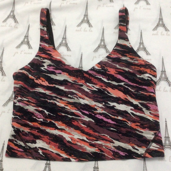 Lululemon Align Tank Top Sz 8 in Tiger Tide Smoky Red Multi - Picture 3 of 9